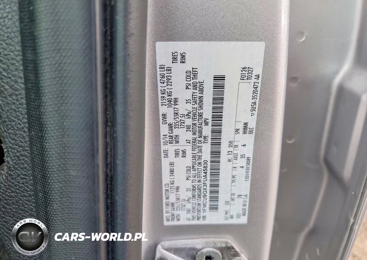 2015 Ford Escape Se VIN:1FMCU9GX3FUA45830 - 13
