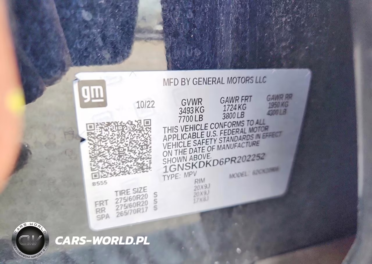 2023 Chevrolet Suburban K1500 Z71 VIN:1GNSKDKD6PR202252 - 13