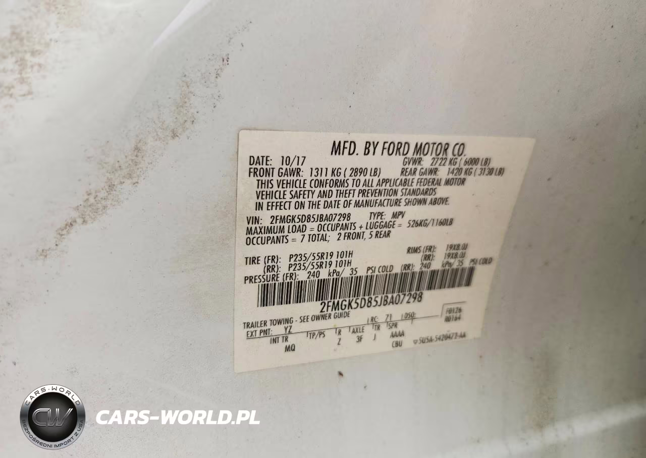 2018 Ford Flex Limited VIN:2FMGK5D85JBA07298 - 12