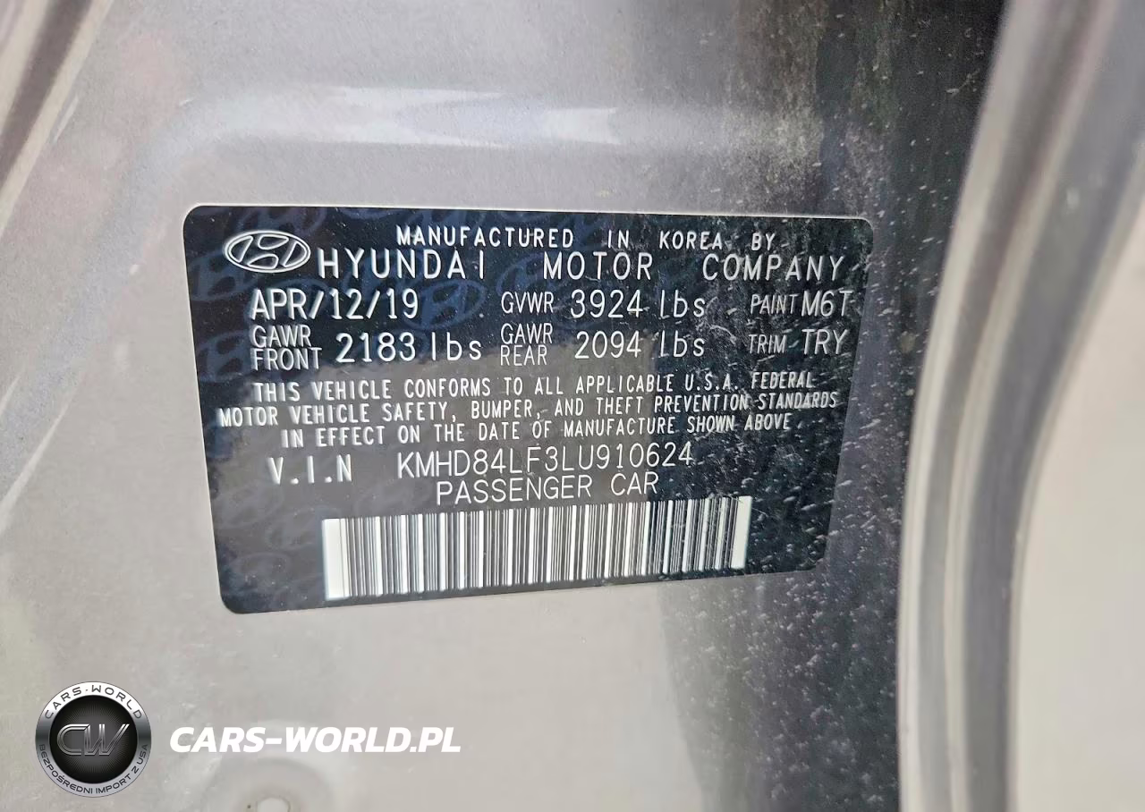 2020 Hyundai Elantra Value Edition VIN:KMHD84LF3LU910624 - 13