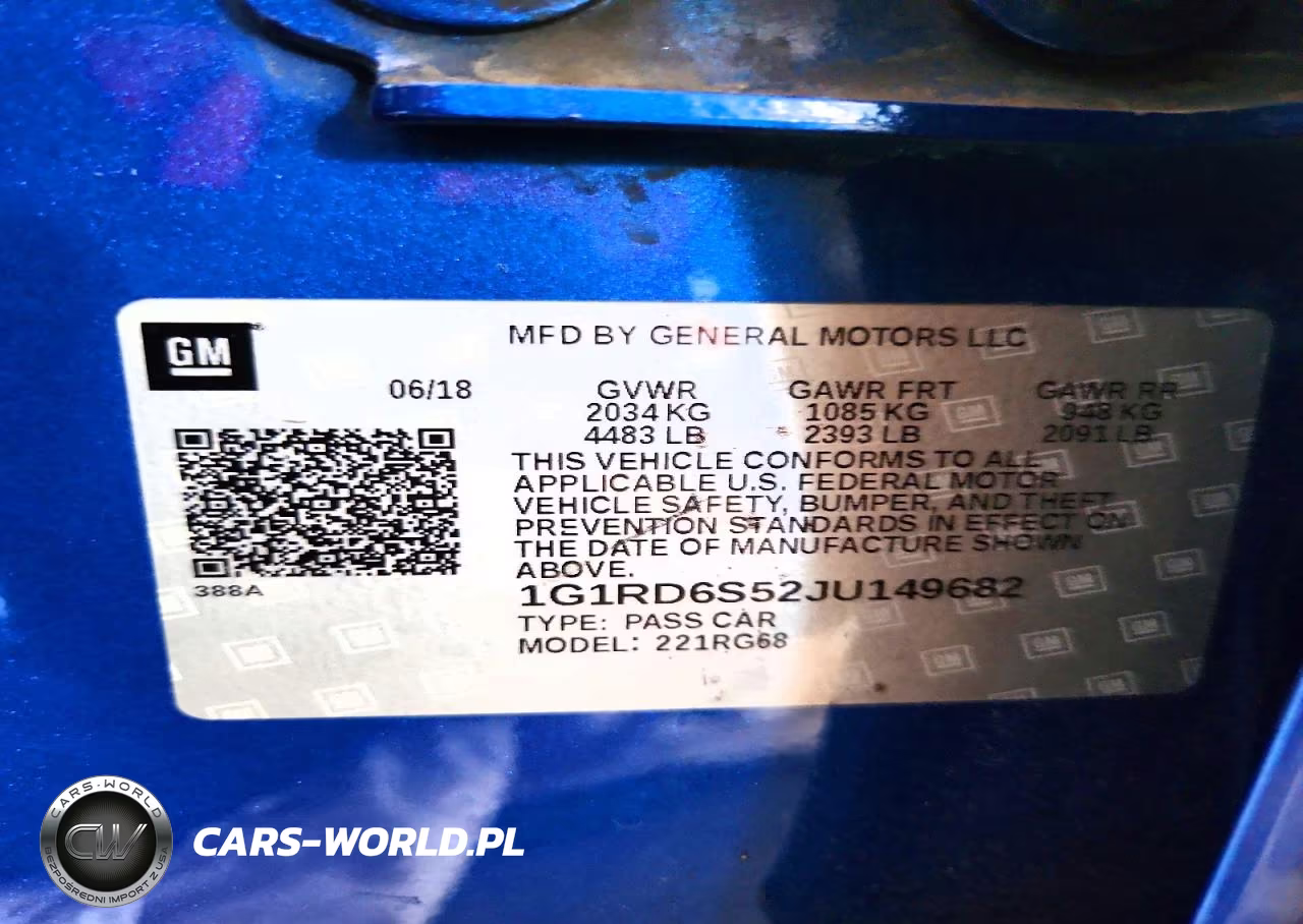 2018 Chevrolet Volt Premier VIN:1G1RD6S52JU149682 - 12
