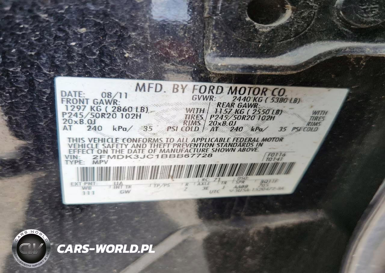 2011 Ford Edge Sel VIN:2FMDK3JC1BBB67728 - 13