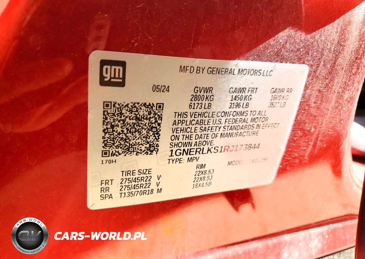 2024 Chevrolet Traverse Rs VIN:1GNERLKS1RJ173844 - 13