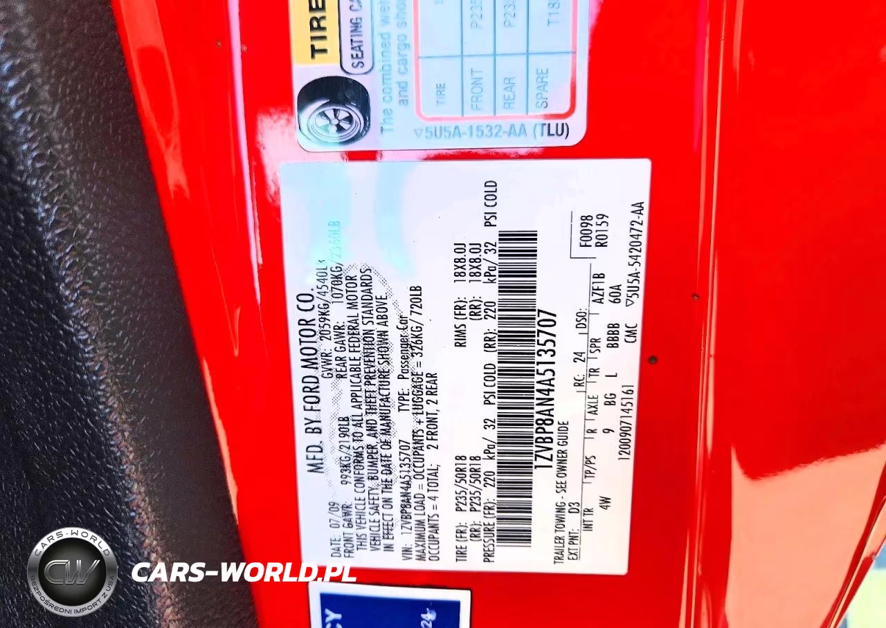 2010 Ford Mustang VIN:1ZVBP8AN4A5135707 - 12