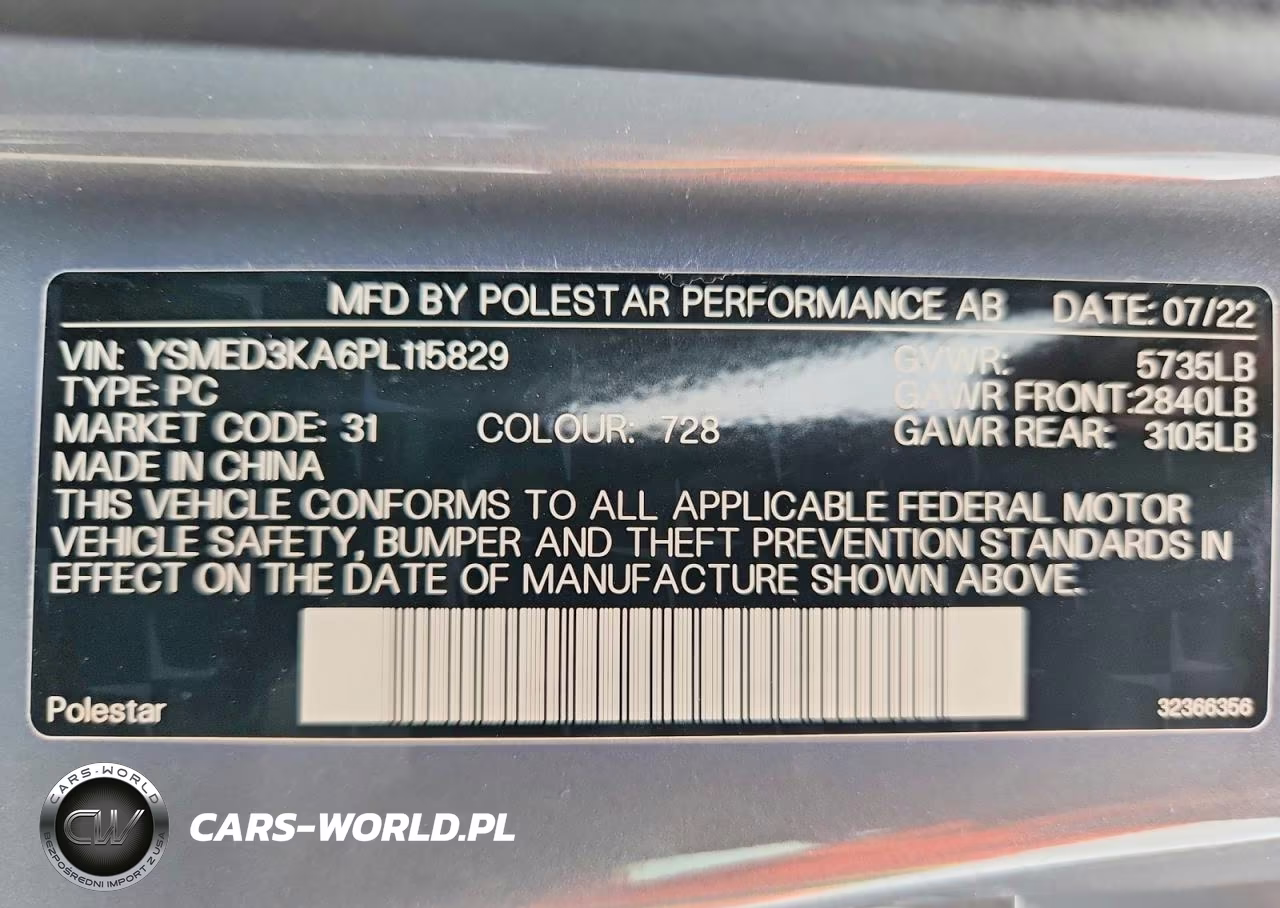 2023 Polestar 2 VIN:YSMED3KA6PL115829 - 12