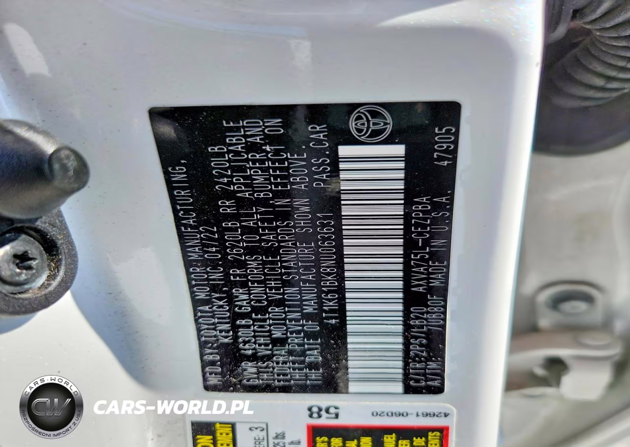2022 Toyota Camry Xse VIN:4T1K61BK8NU063631 - 12