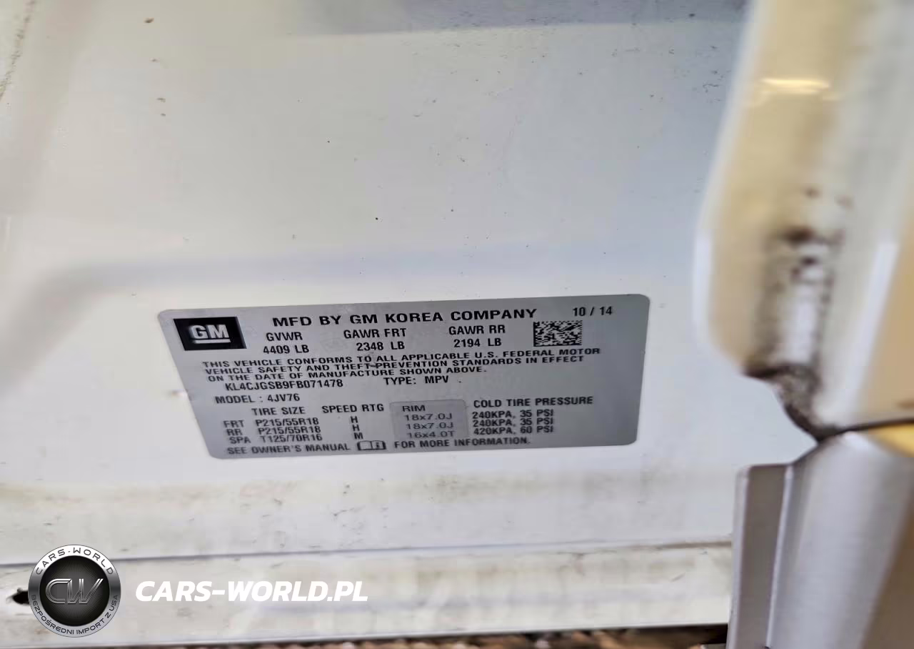 2015 Buick Encore VIN:KL4CJGSB9FB071478 - 14