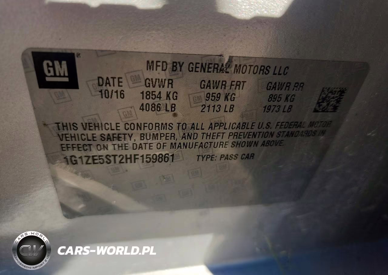 2017 Chevrolet Malibu Lt VIN:1G1ZE5ST2HF159861 - 12