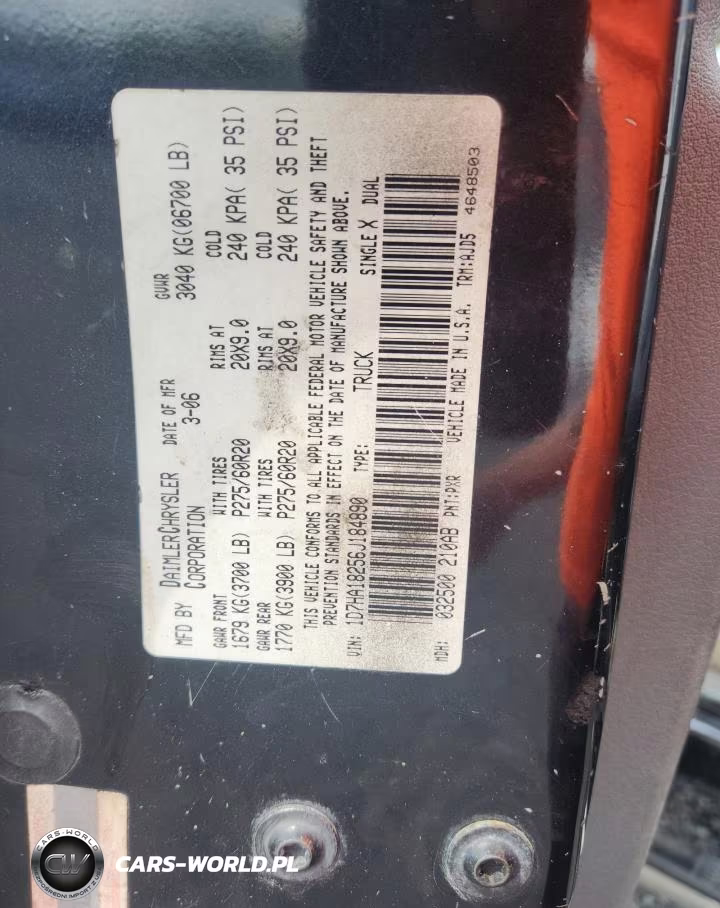 2006 Dodge Ram 1500 St VIN:1D7HA18256J184890 - 12