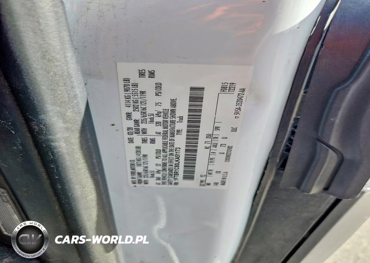 2020 Ford Transit T-250 VIN:1FTBR1C80LKA51173 - 13