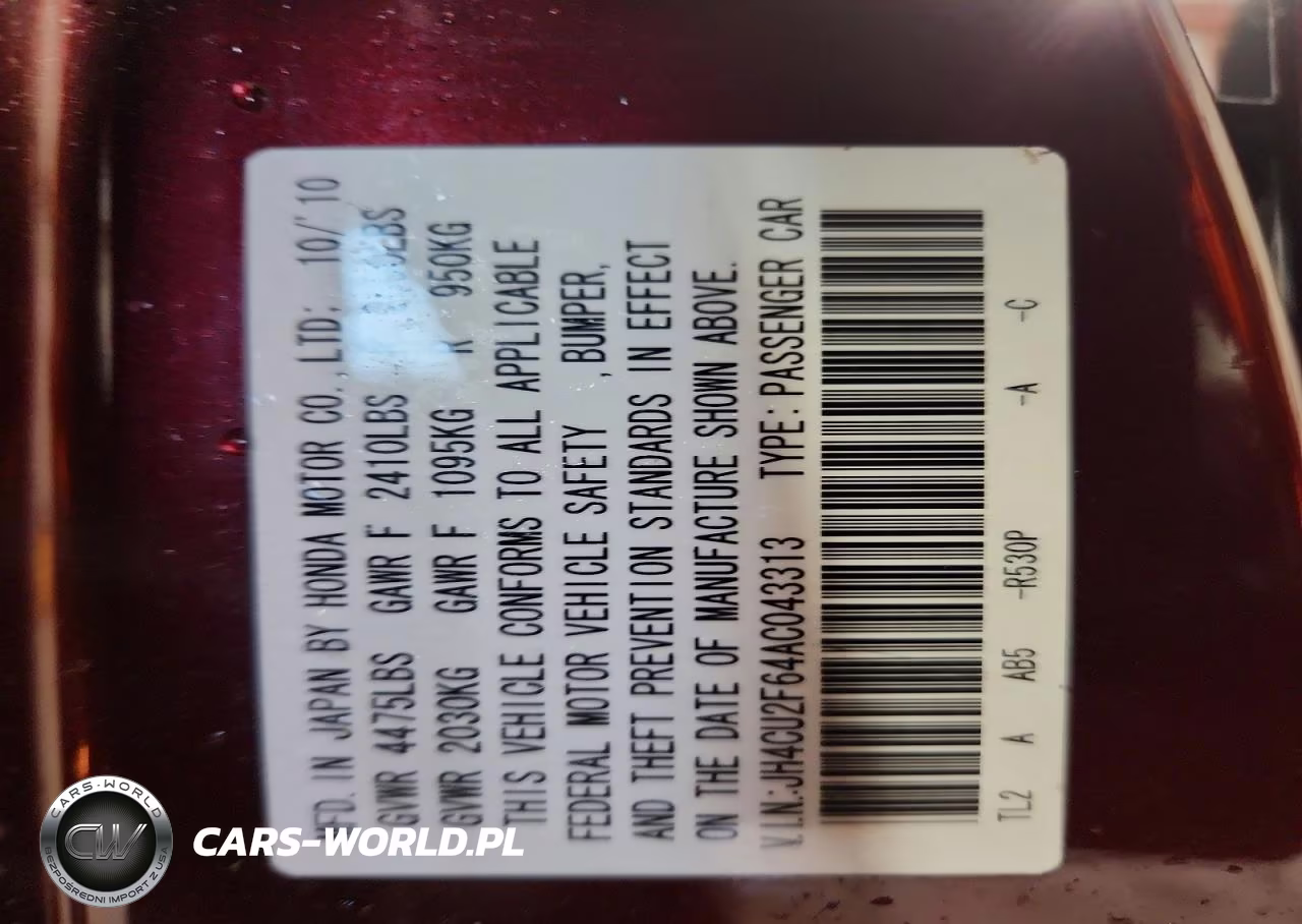 2010 Acura Tsx VIN:JH4CU2F64AC043313 - 12