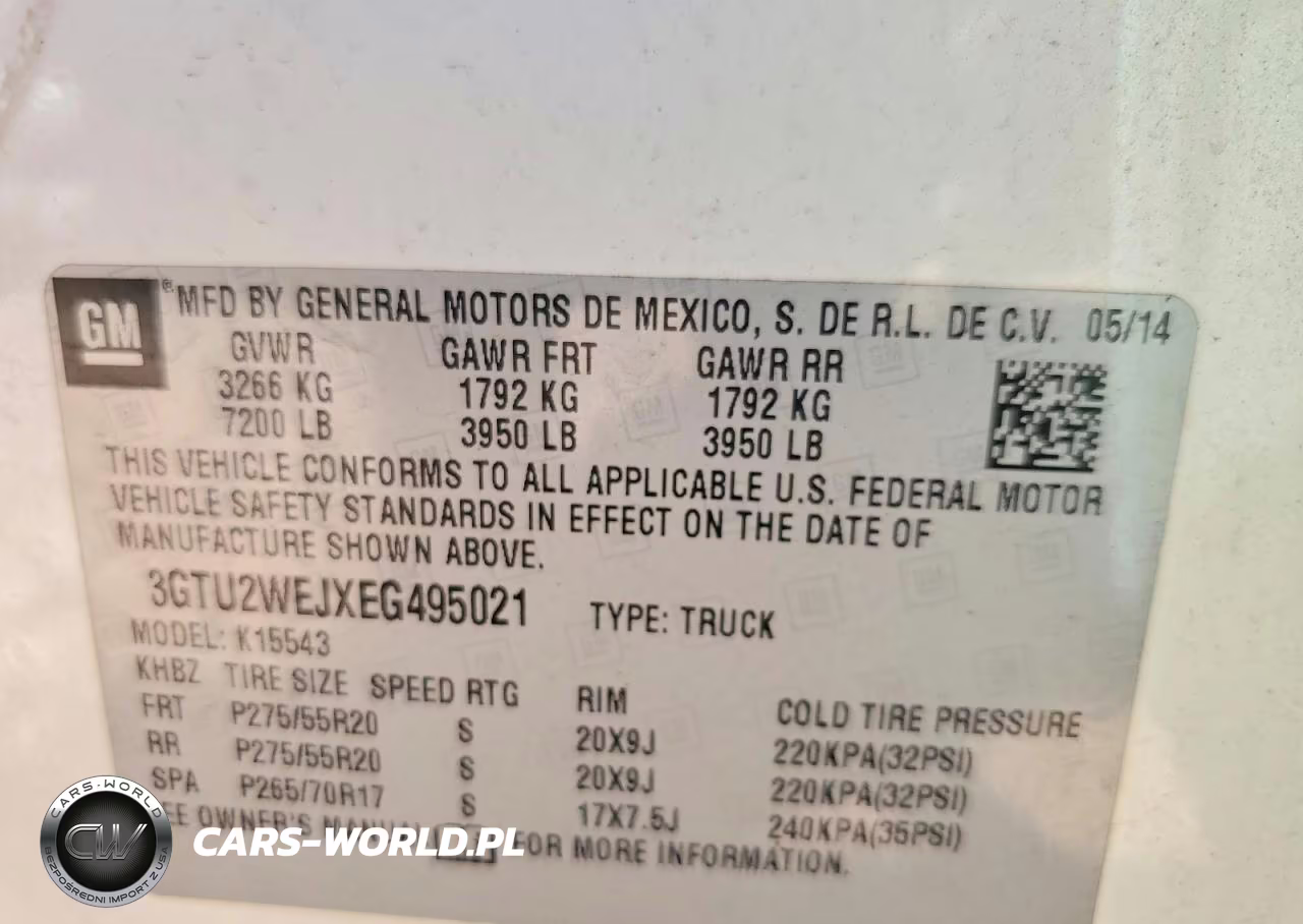 2014 GMC Sierra K1500 Denali VIN:3GTU2WEJXEG495021 - 12