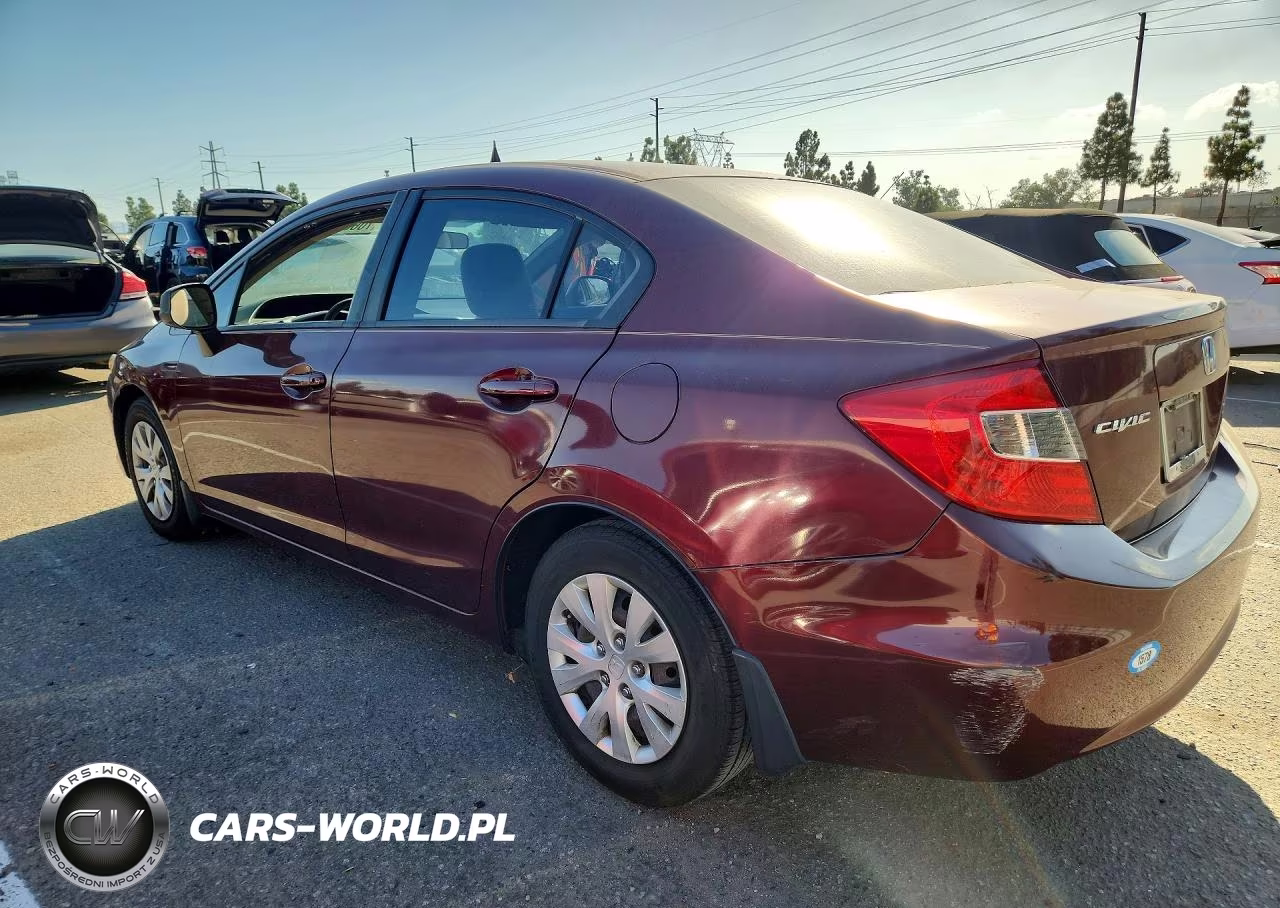 2012 Honda Civic Lx VIN:2HGFB2F59CH589098 - 2