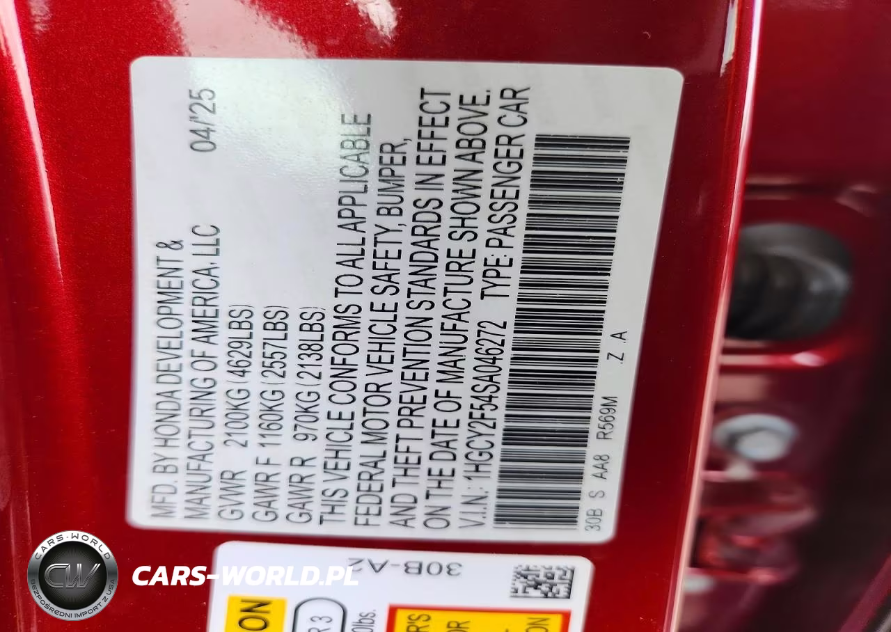 2025 Honda Accord Hybrid Sport VIN:1HGCY2F54SA046272 - 12