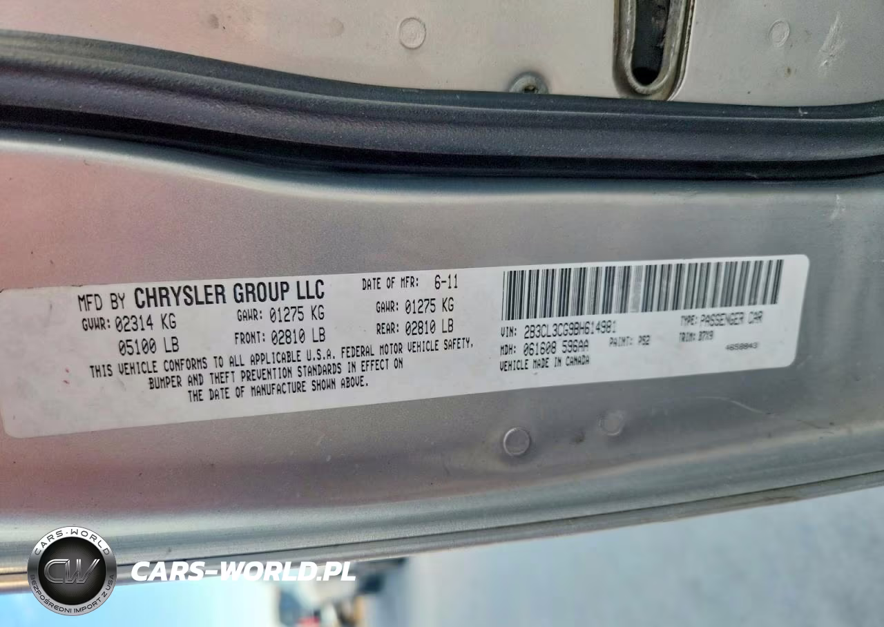 2011 Dodge Charger VIN:2B3CL3CG9BH614981 - 12