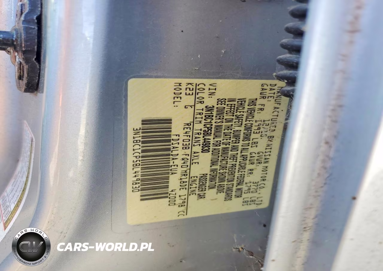 2011 Nissan Versa 1.8 S VIN:3N1BC1CP5BL449830 - 12
