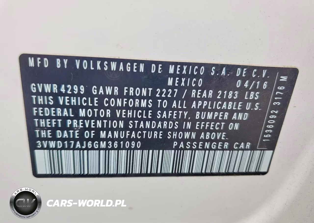 2016 Volkswagen Jetta Sport VIN:3VWD17AJ6GM361090 - 12