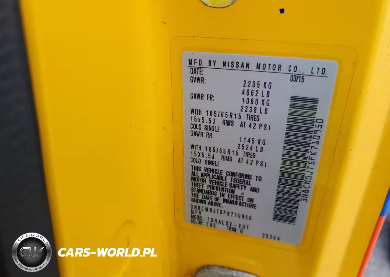 2015 Nissan Nv200 Taxi VIN:3N8CM0JT5FK710950 - 13