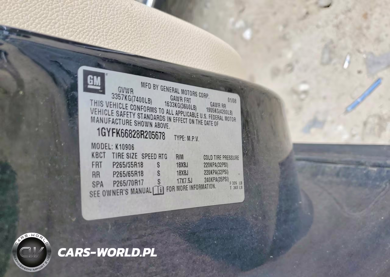 2008 Cadillac Escalade Esv VIN:1GYFK66828R205678 - 13