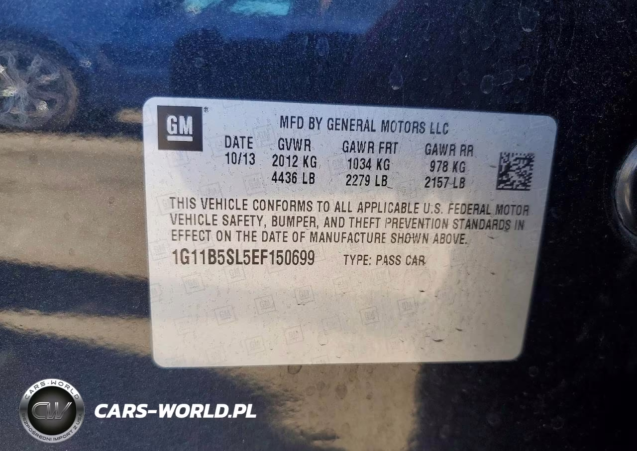 2014 Chevrolet Malibu Ls VIN:1G11B5SL5EF150699 - 12