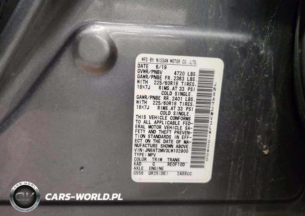 2020 Nissan Rogue Sv VIN:JN8AT2MV3LW102900 - 13