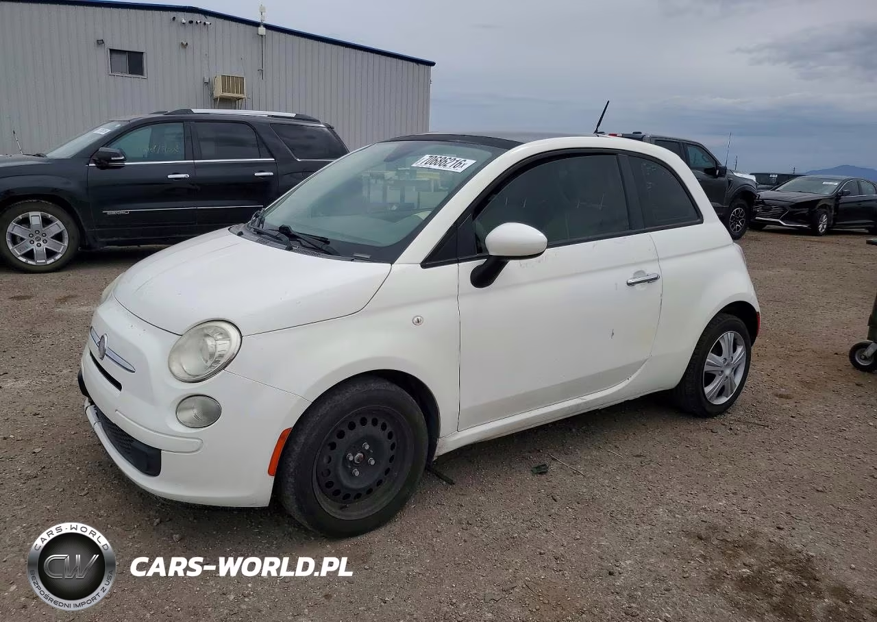 2012 Fiat 500 Pop VIN:3C3CFFAR3CT343649 - 1
