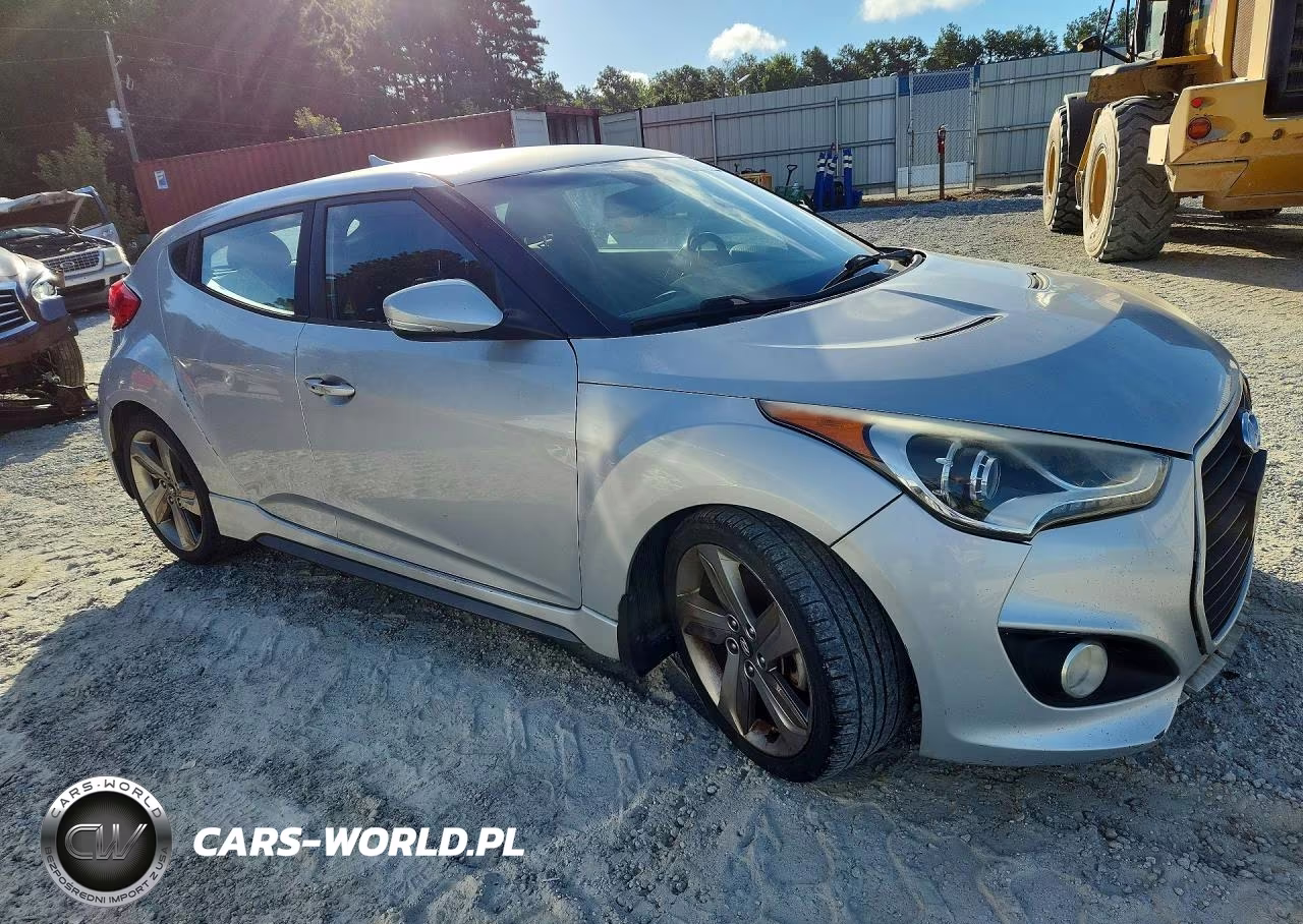 2014 Hyundai Veloster Turbo VIN:KMHTC6AE6EU186494 - 4