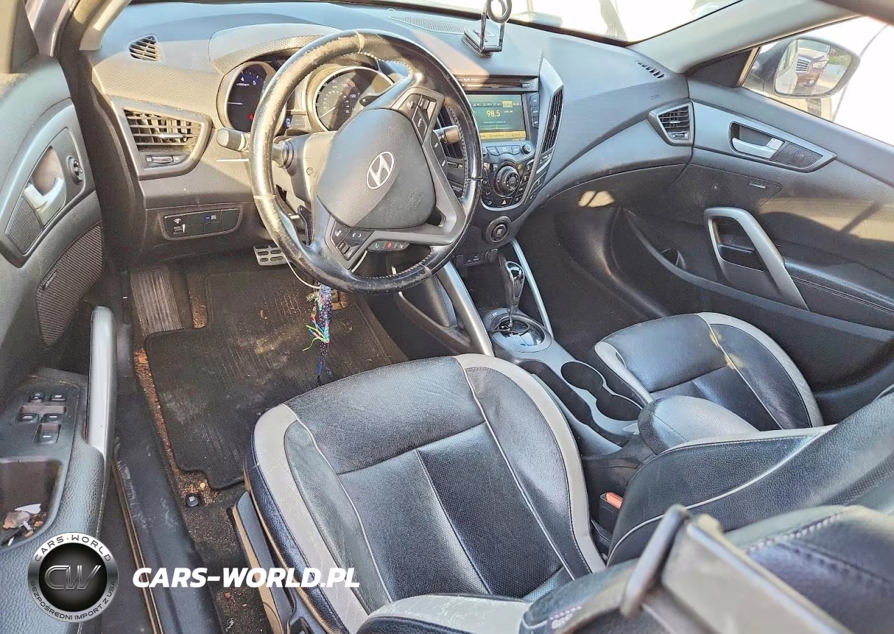 2014 Hyundai Veloster Turbo VIN:KMHTC6AE6EU186494 - 8