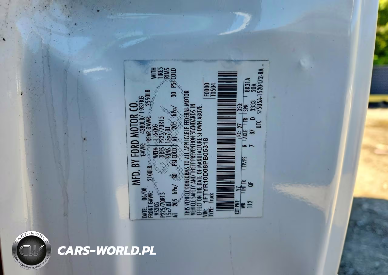 2008 Ford Ranger VIN:1FTYR10D08PB05318 - 12