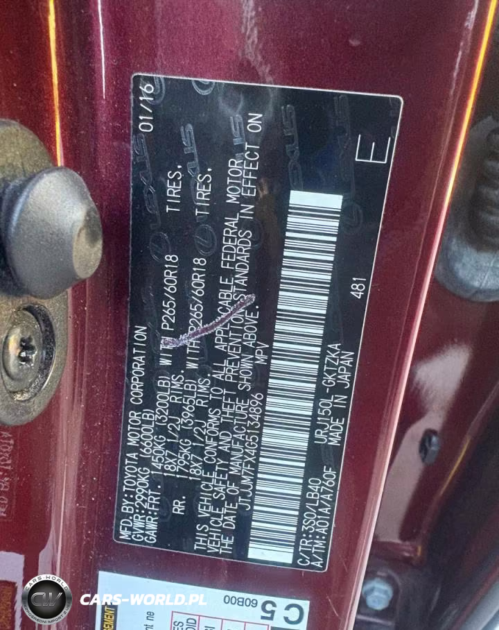 2016 Lexus Gx 460 Premium VIN:JTJJM7FX4G5134896 - 10