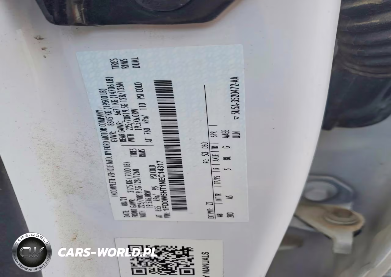 2022 Ford F550 Super Duty VIN:1FD0W5HT1NEC14317 - 12