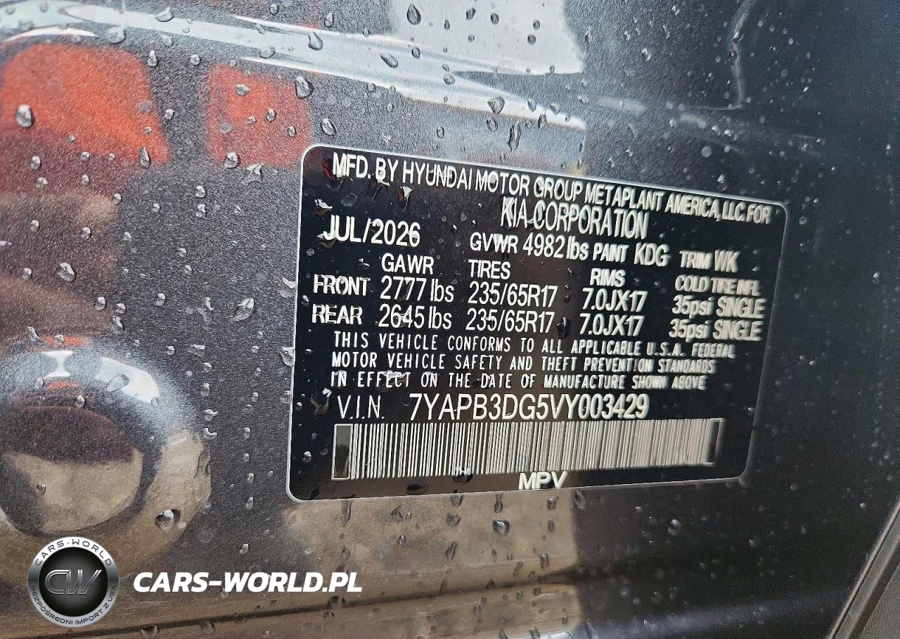 2027 Kia Sportage Hybrid Lx VIN:7YAPB3DG5VY003429 - 13