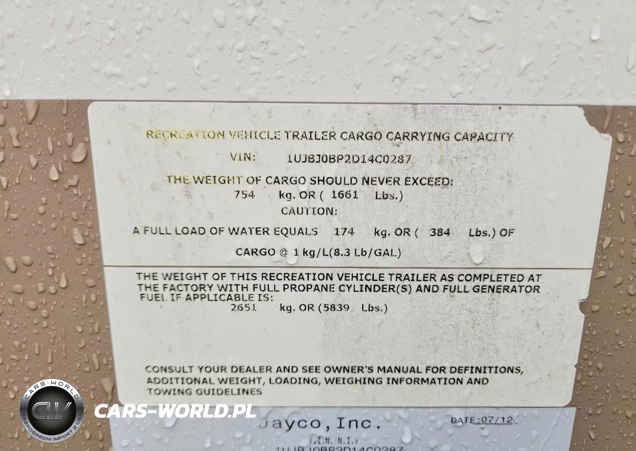 2013 Jayco White Hawk Camper VIN:1UJBJ0BP2D14C0287 - 10