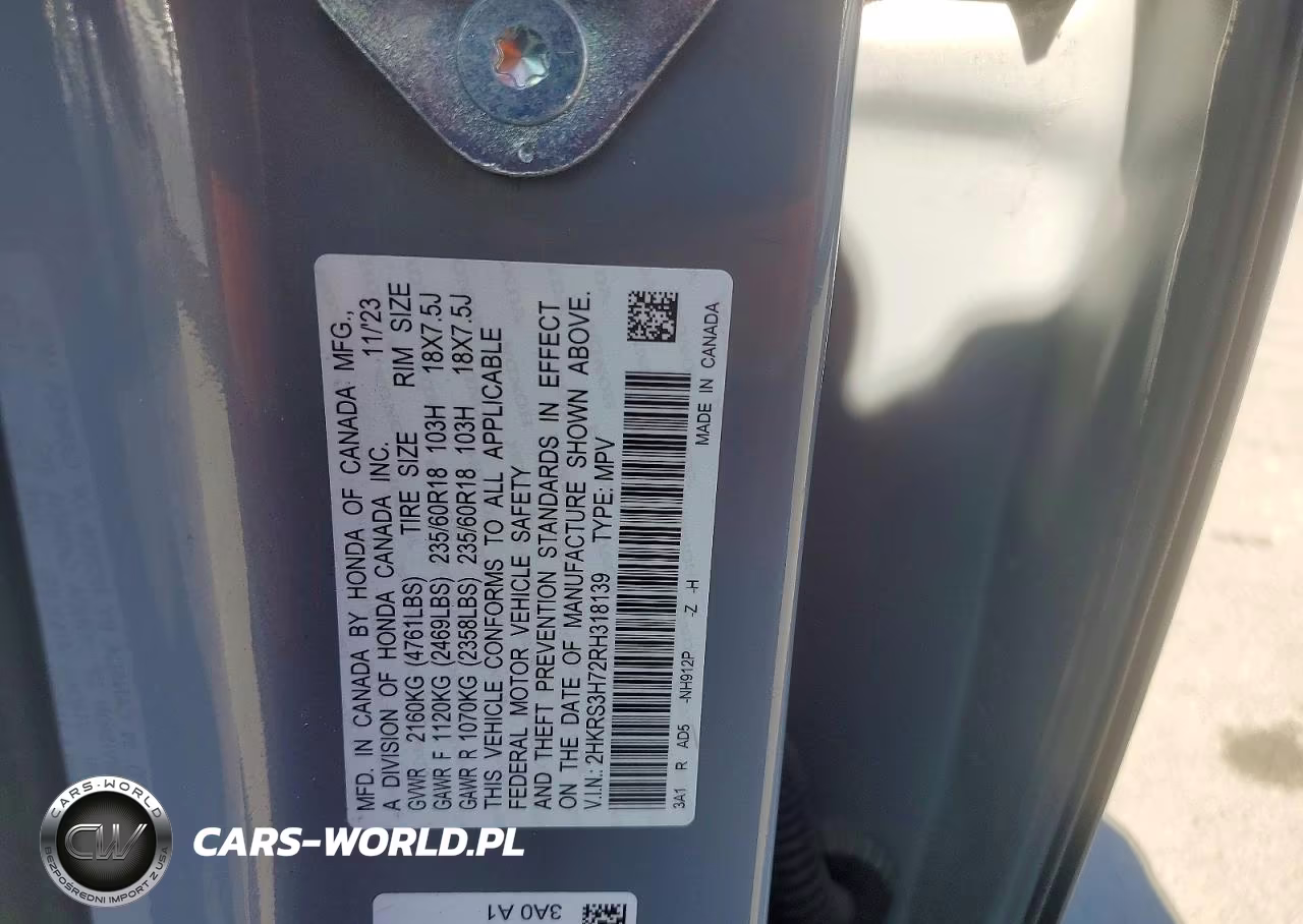 2024 Honda Cr-V Exl VIN:2HKRS3H72RH318139 - 13