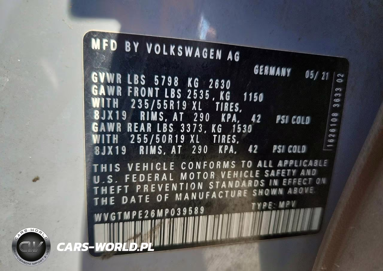 2021 Volkswagen Id.4 Pro S VIN:WVGTMPE26MP039589 - 13