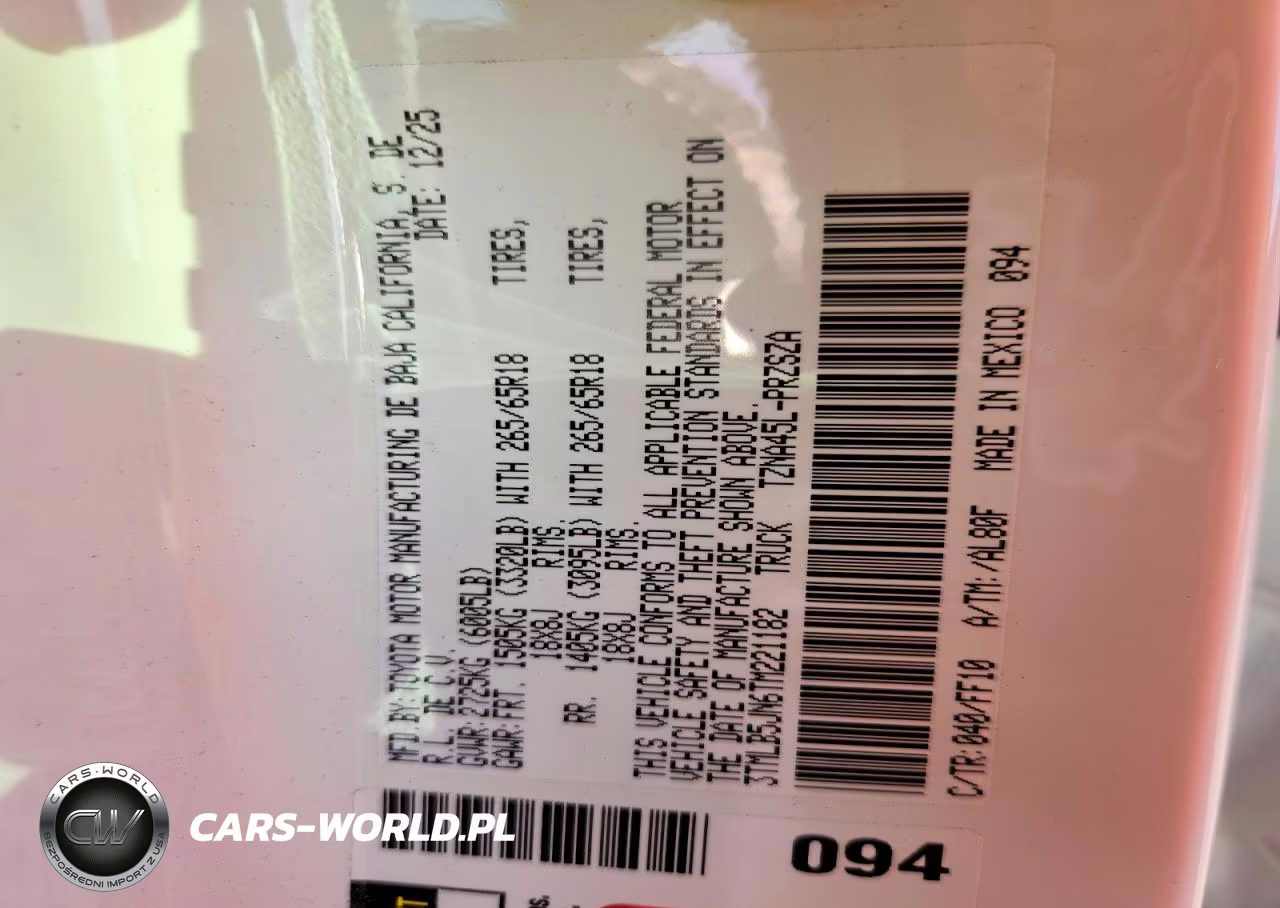 2026 Toyota Tacoma Sr5 VIN:3TMLB5JN6TM221182 - 12