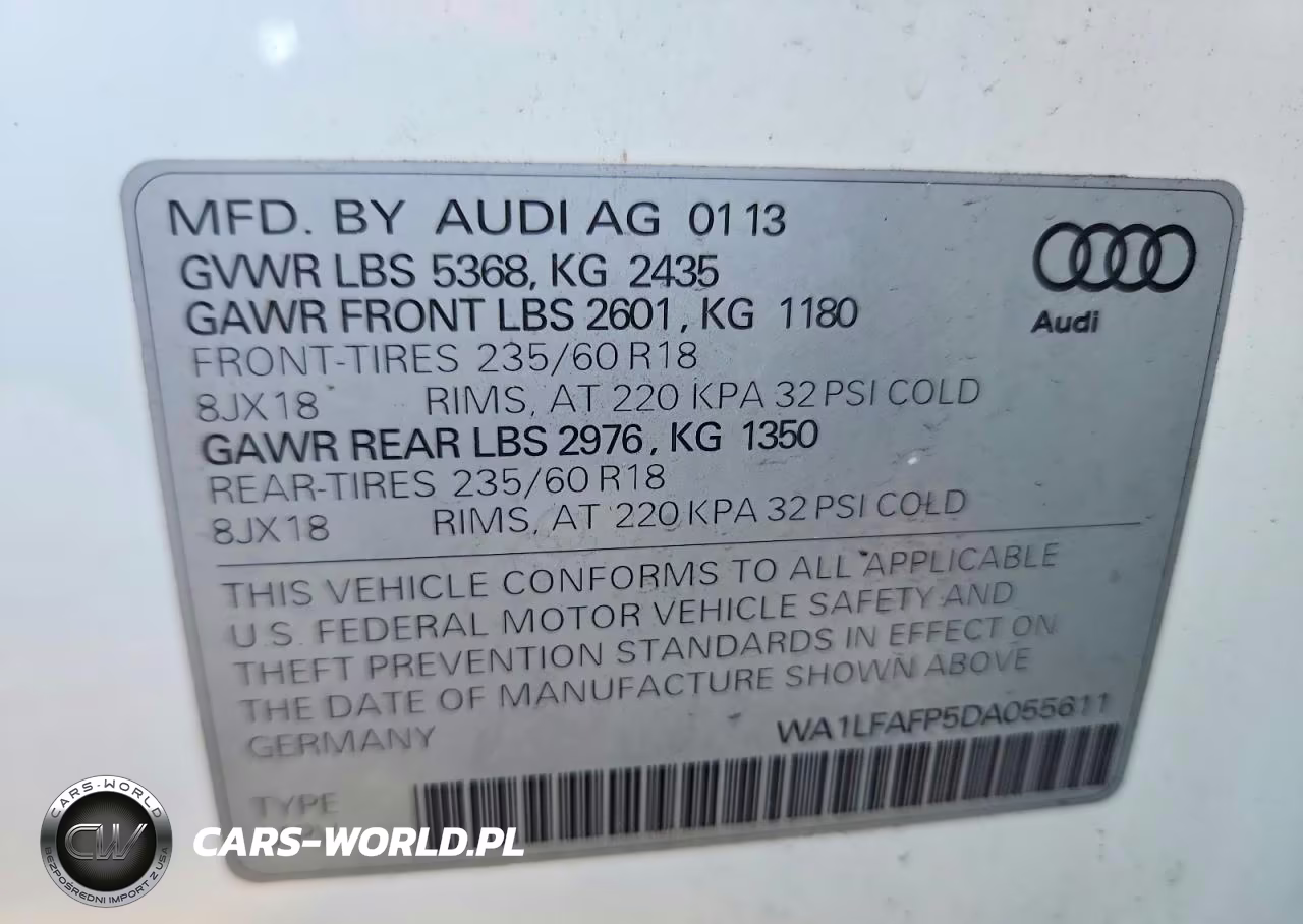 2013 Audi Q5 Premium Plus VIN:WA1LFAFP5DA055611 - 12