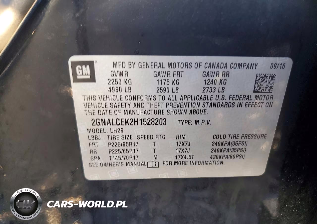 2017 Chevrolet Equinox VIN:2GNALCEK2H1528203 - 13