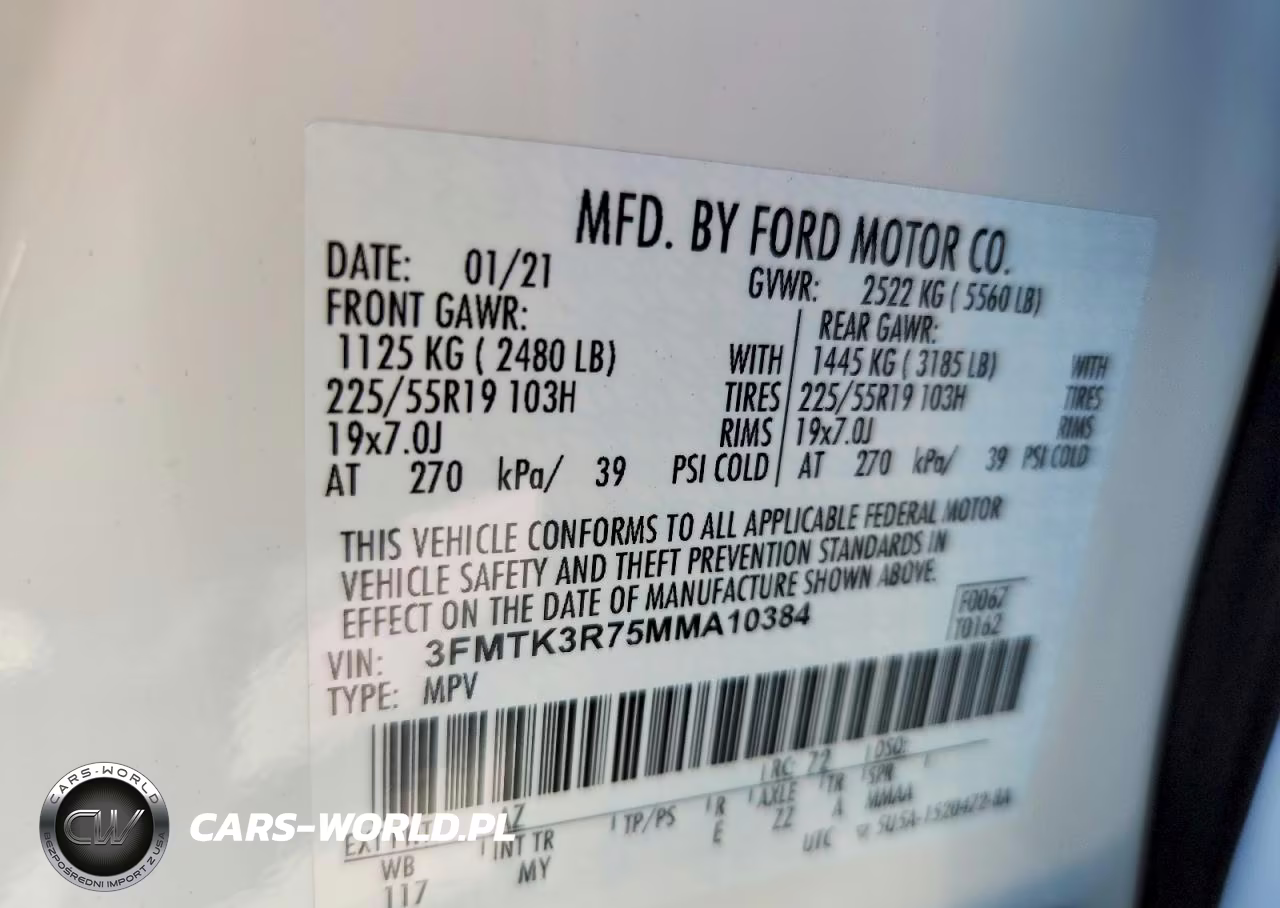 2021 Ford Mustang Mach-E Premium VIN:3FMTK3R75MMA10384 - 13