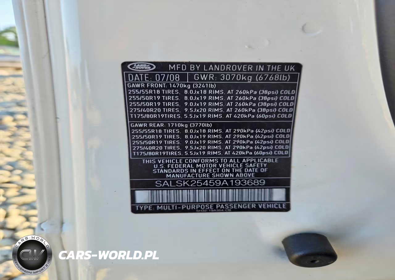 2009 Land Rover Range Rover Sport Hse VIN:SALSK25459A193689 - 14