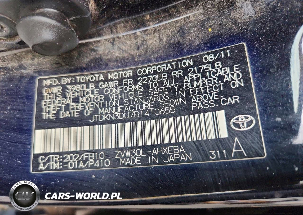 2011 Toyota Prius Two VIN:JTDKN3DU7B1410655 - 13