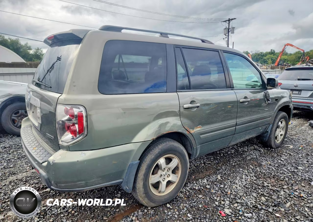 2007 Honda Pilot Exl VIN:2HKYF18537H502649 - 3