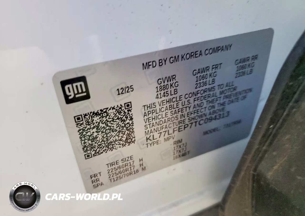 2026 Chevrolet Trax Ls VIN:KL77LFEP7TC094313 - 14