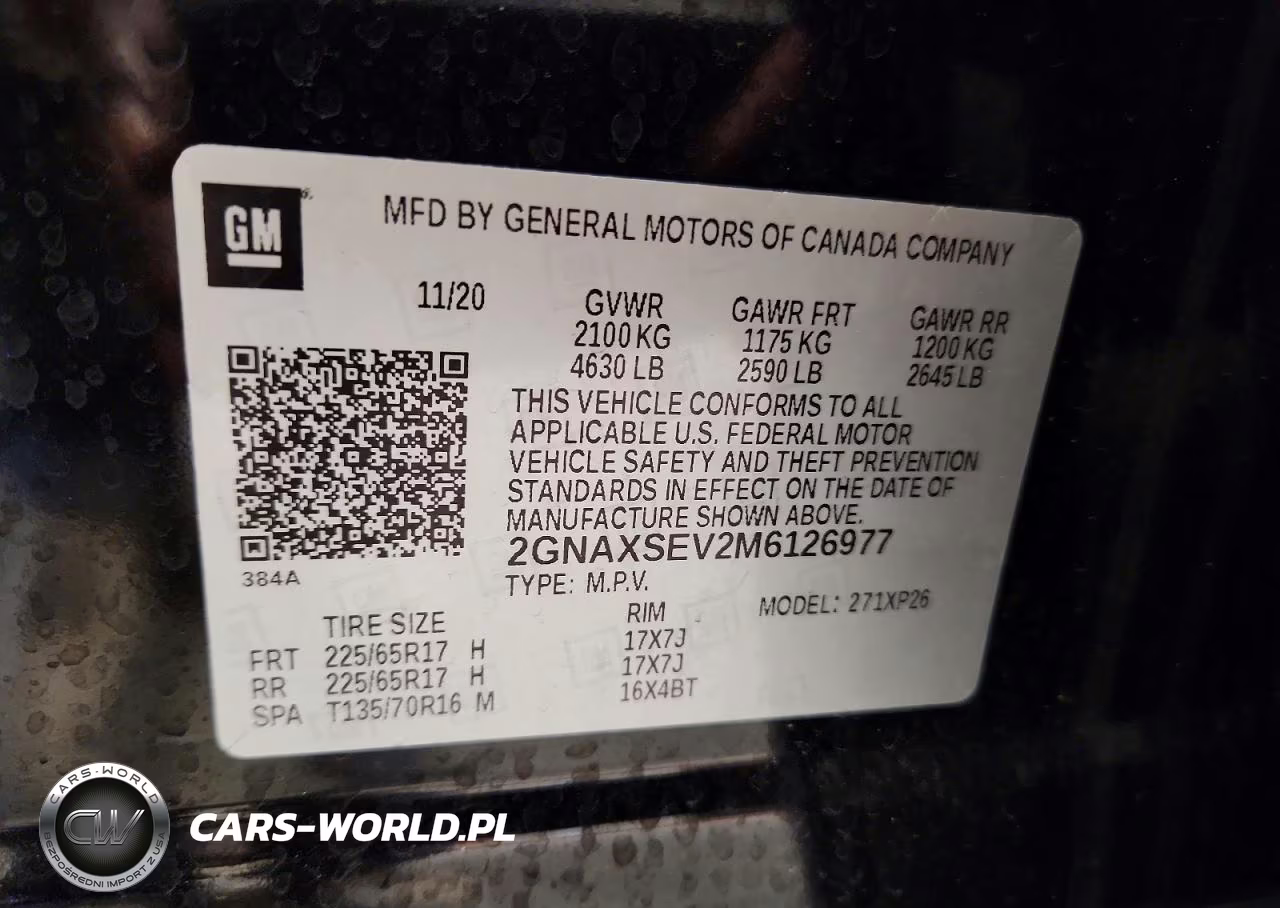 2021 Chevrolet Equinox Ls VIN:2GNAXSEV2M6126977 - 13