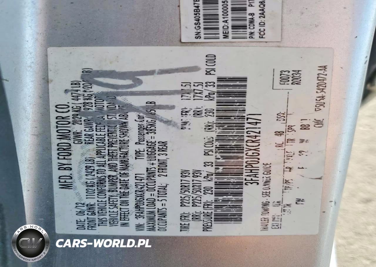 2012 Ford Fusion Sel VIN:3FAHP0JGXCR421471 - 13