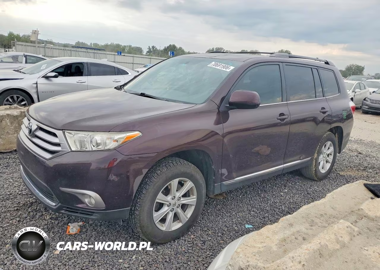 2012 Toyota Highlander Se VIN:5TDZK3EH1CS084977 - 1