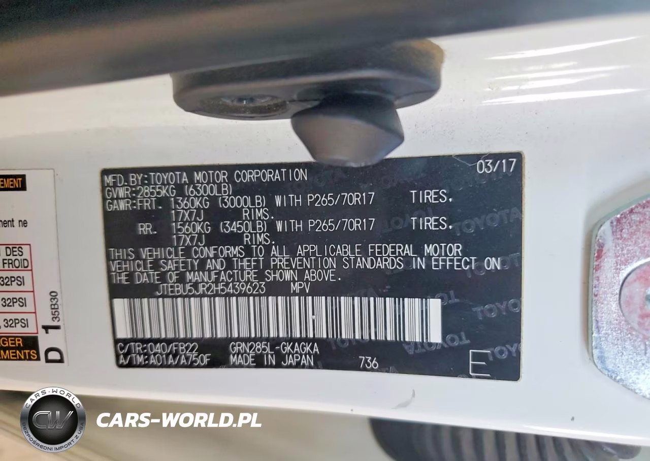 2017 Toyota 4Runner Sr5 VIN:JTEBU5JR2H5439623 - 12