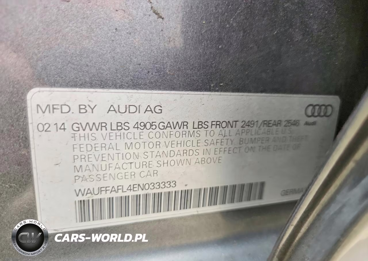 2014 Audi A4 Premium Plus VIN:WAUFFAFL4EN033333 - 13
