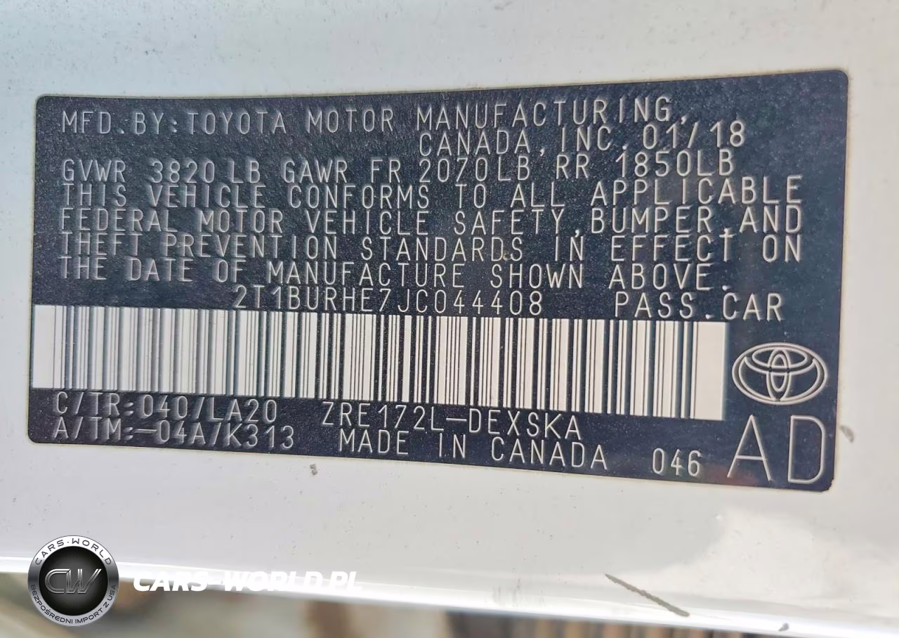 2018 Toyota Corolla Xse VIN:2T1BURHE7JC044408 - 13