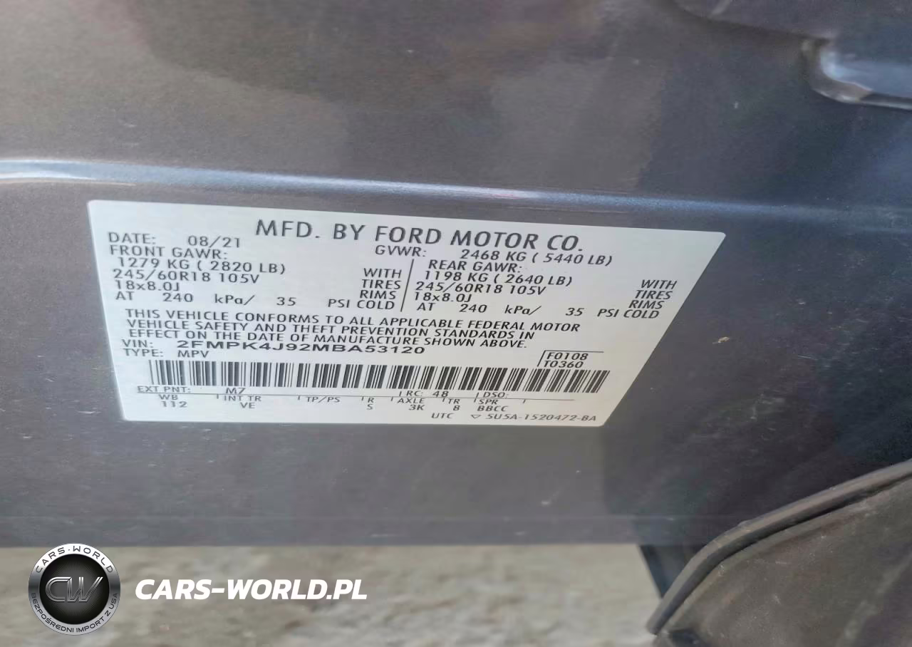 2021 Ford Edge Sel VIN:2FMPK4J92MBA53120 - 13